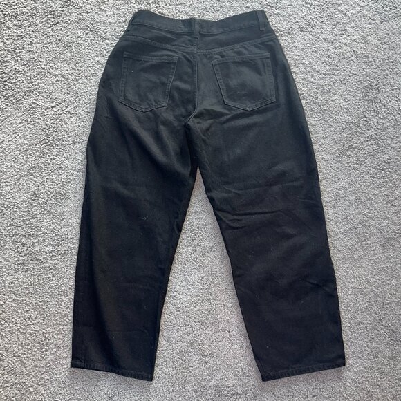 COS BARREL JEANS IN WASHED BLACK - 5 POCKET BUTTON FLY - WOMEN'S SIZE 32R - EUC - Picture 4 of 15